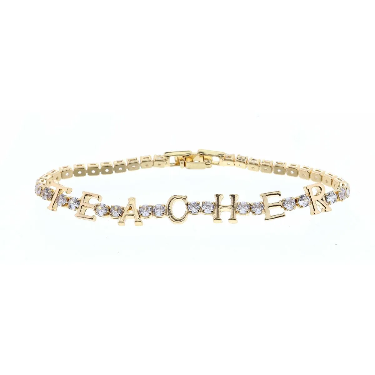 Crystal Bracelet, Gold, Teacher