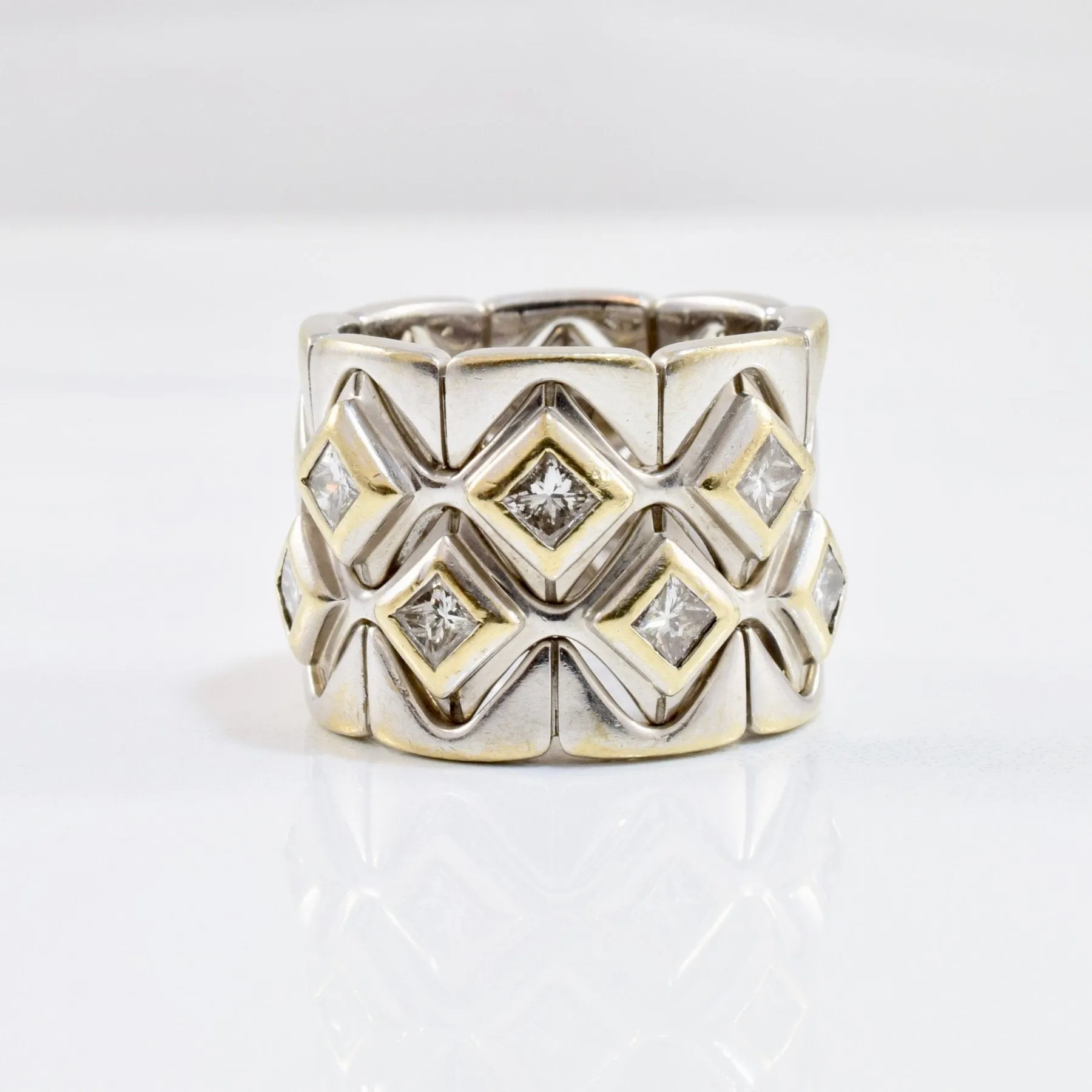 'Escada' Wide Diamond Band | 0.84 ctw SZ 6.75 |