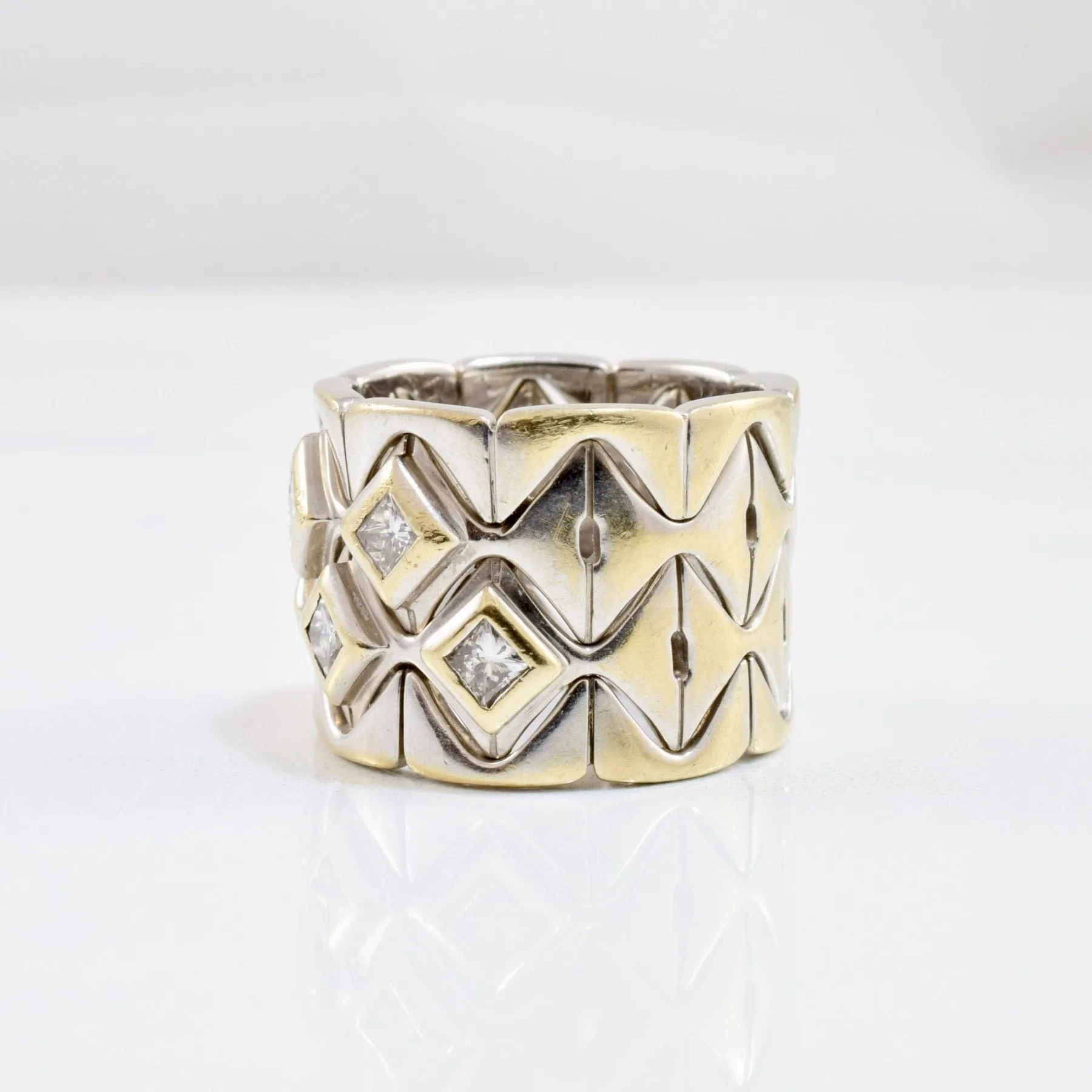 'Escada' Wide Diamond Band | 0.84 ctw SZ 6.75 |
