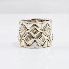 'Escada' Wide Diamond Band | 0.84 ctw SZ 6.75 |