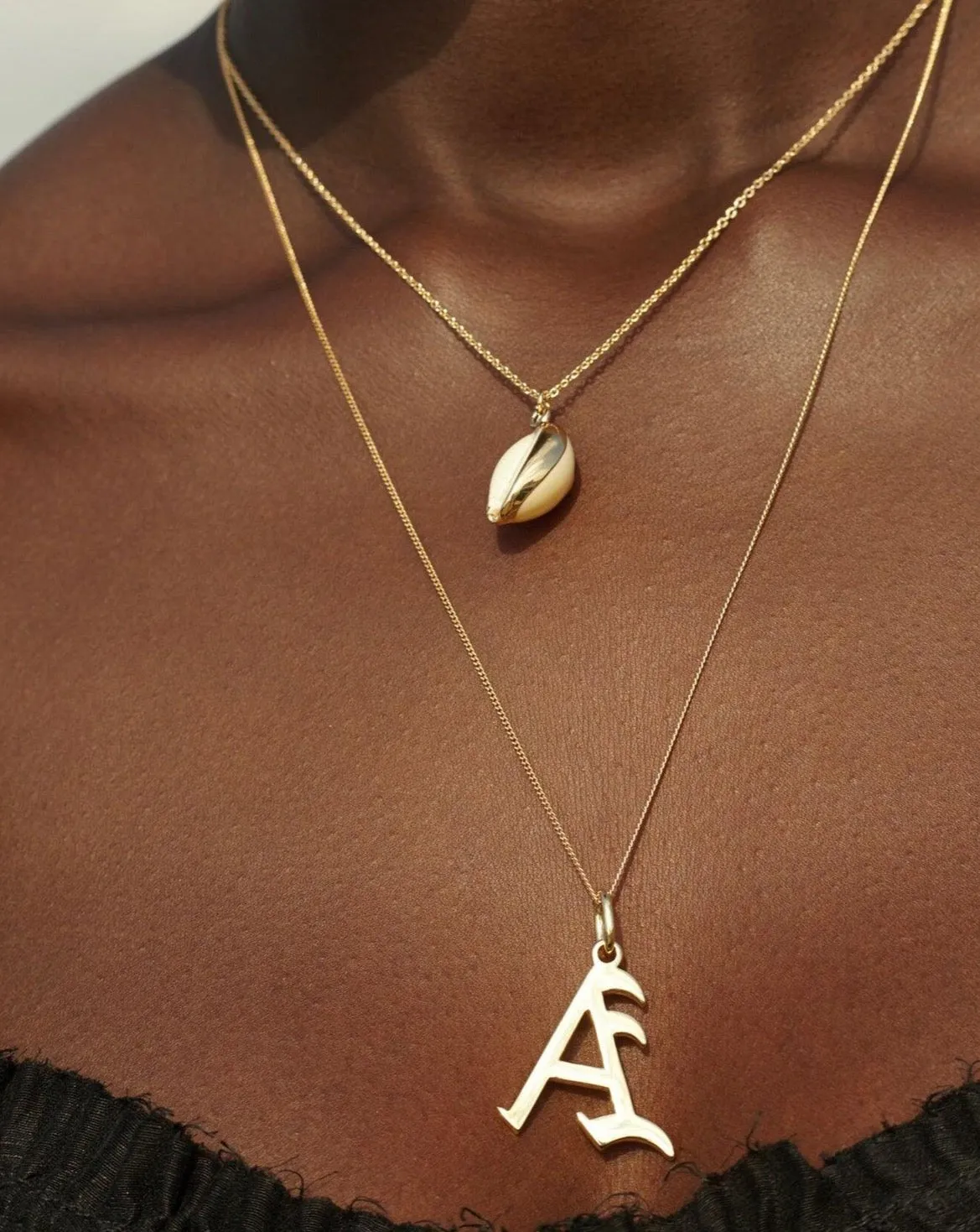 Gold Letter J Necklace