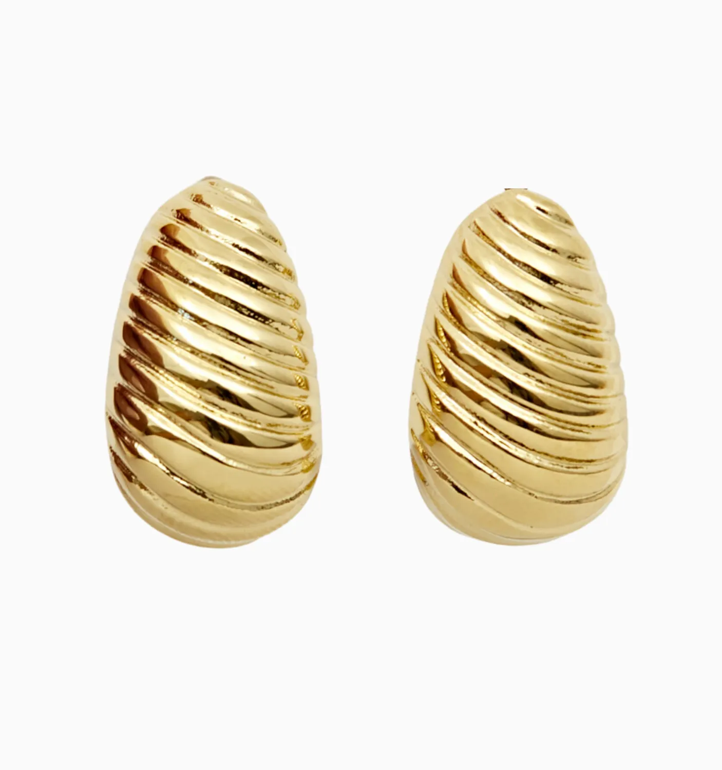 Olivia Textured Dome Earrings