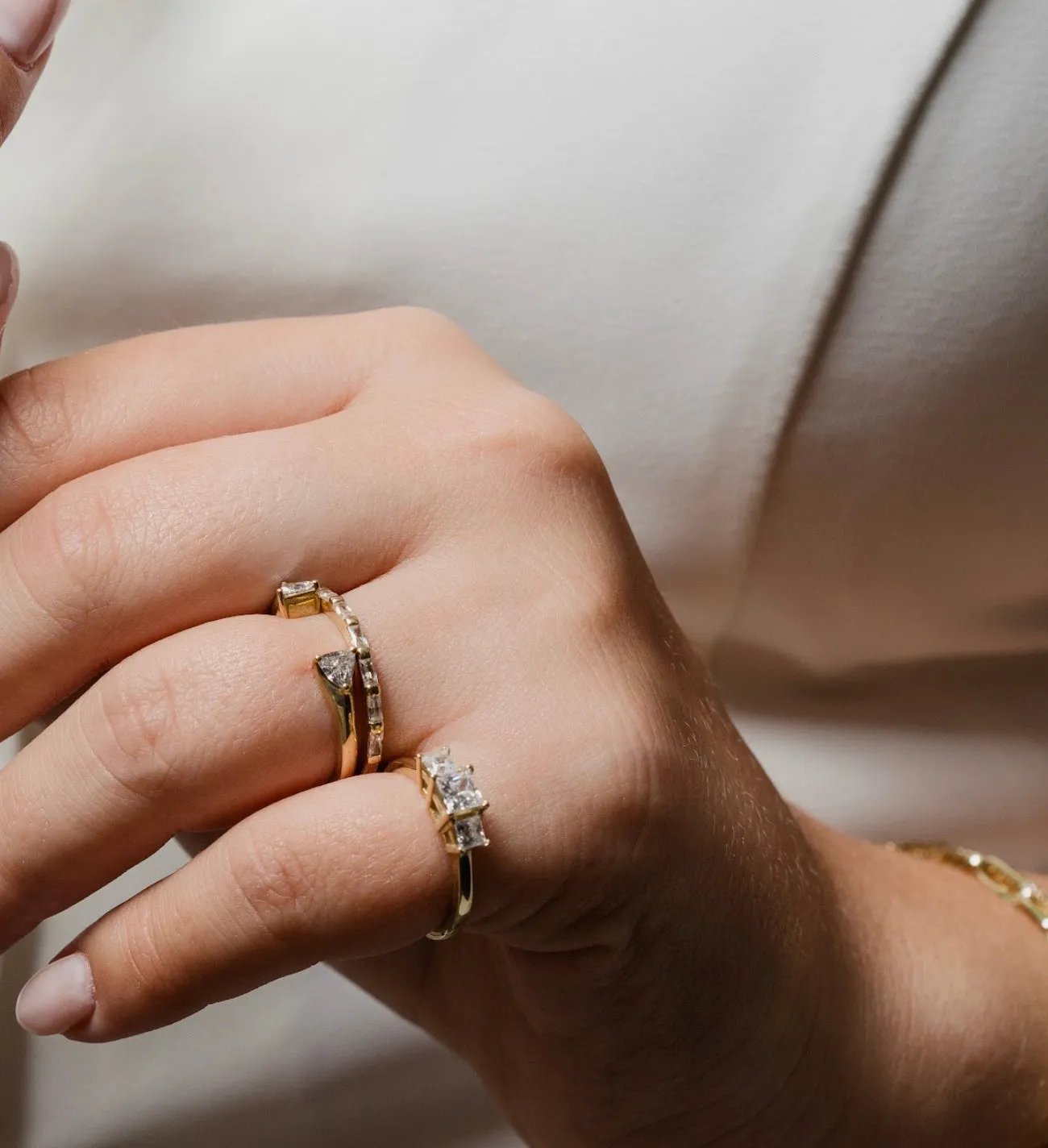 Oscar - princess diamonds ring