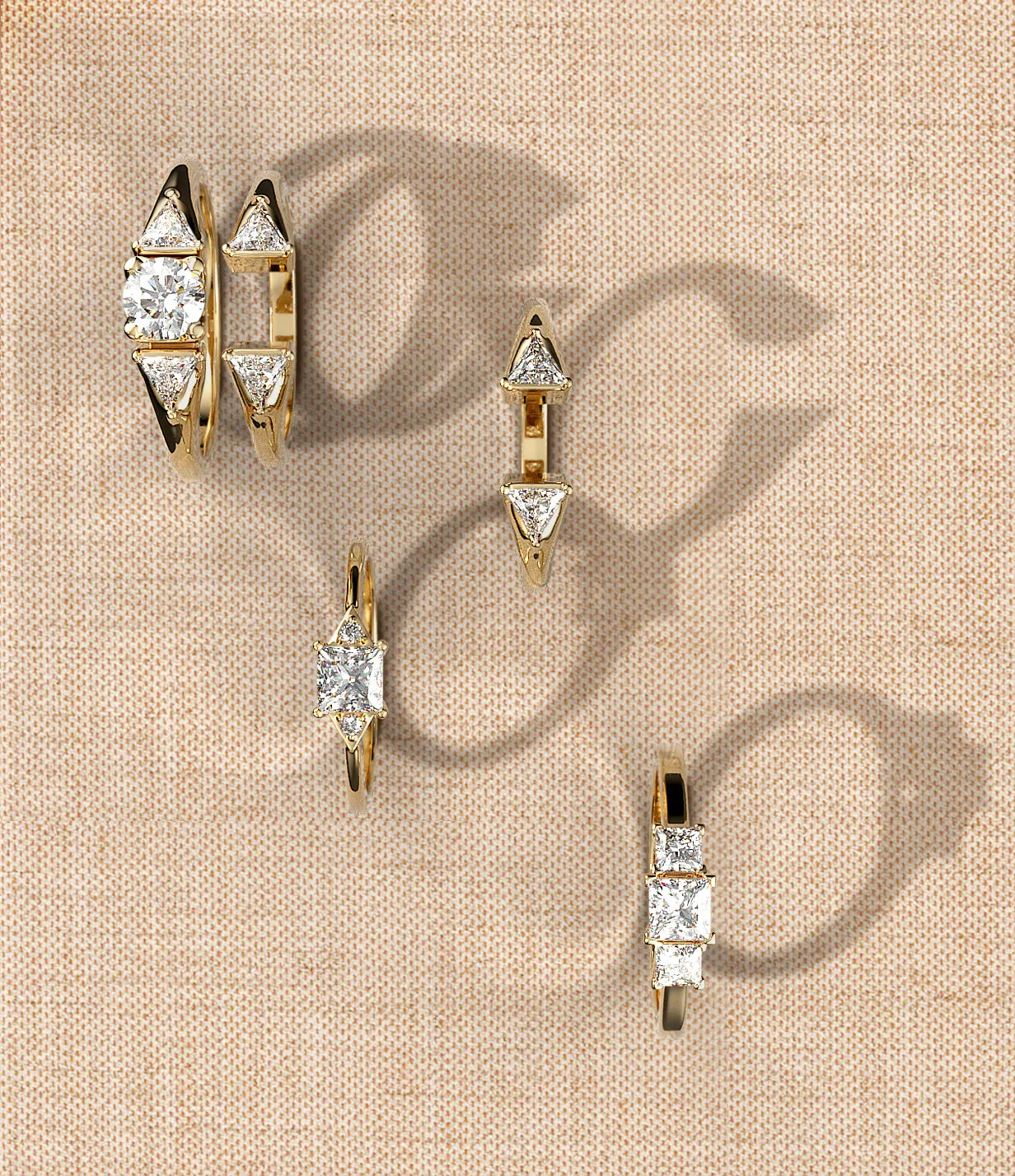 Oscar - princess diamonds ring