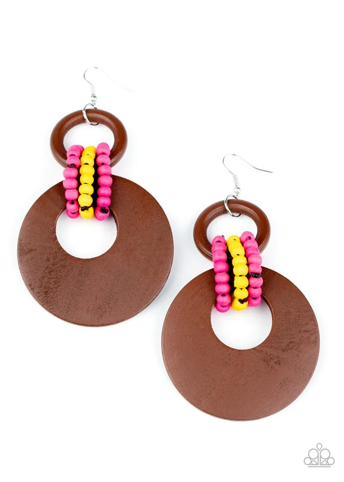 Paparazzi Earring ~ Beach Day Drama - Multi