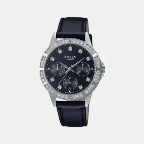 Sheen Women's Chronograph Leather Watch SH266 - SHE-3517L-1AUDF